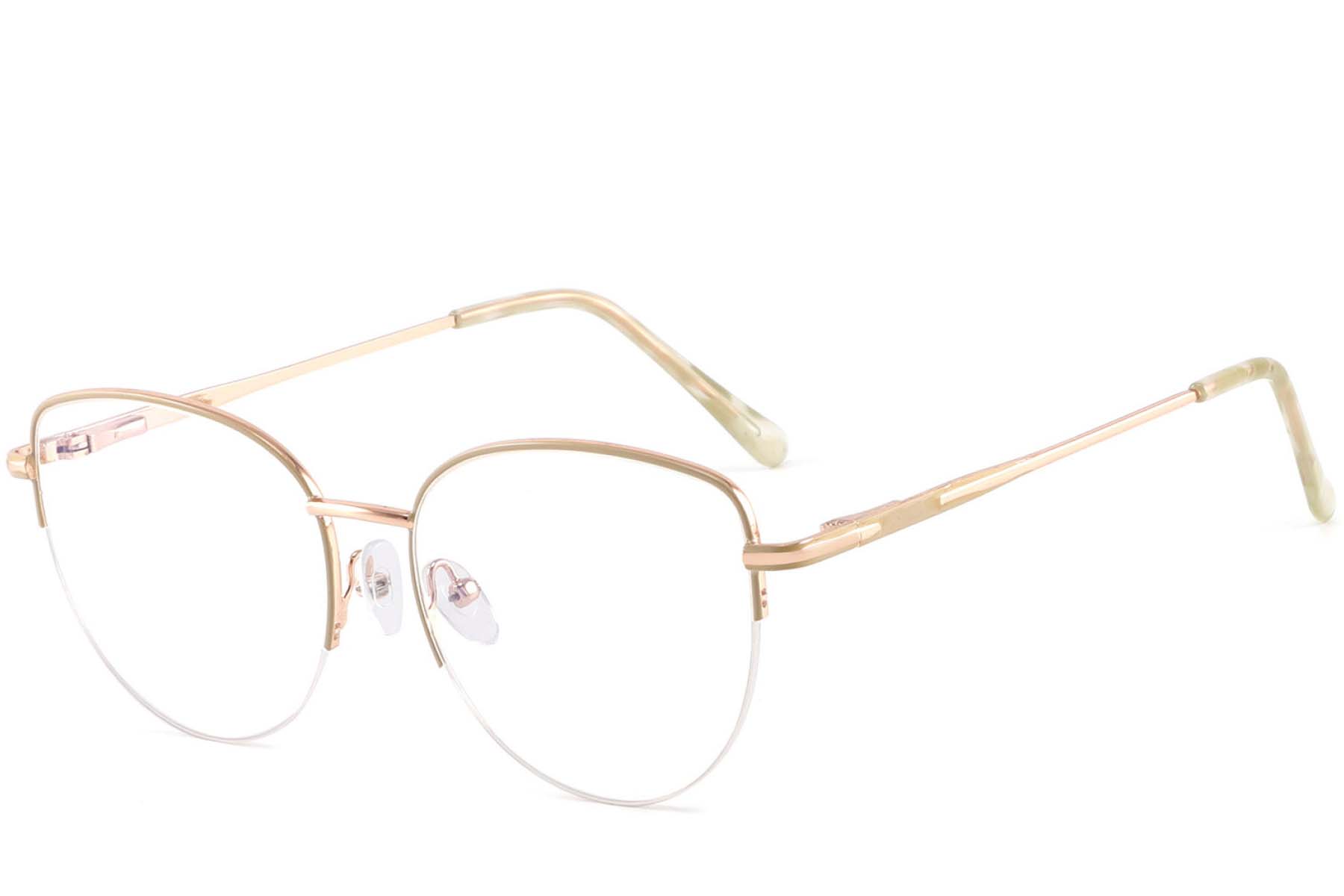BS2425-0410_Cream_Semi-rimless_Metal_Glasses_corner