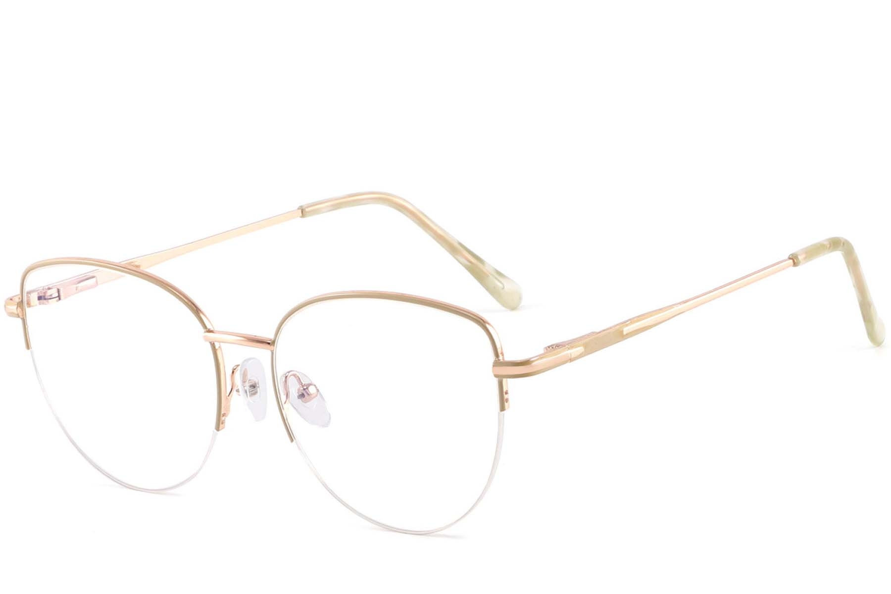 BS2425-0410_Cream_Semi-rimless_Metal_Glasses_corner