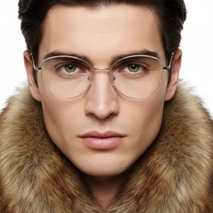 bs2425-0417_cream_oval_metal_glasses_model