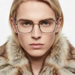 BS2425-0419_Purple_Rectangular_Metal_Glasses_model
