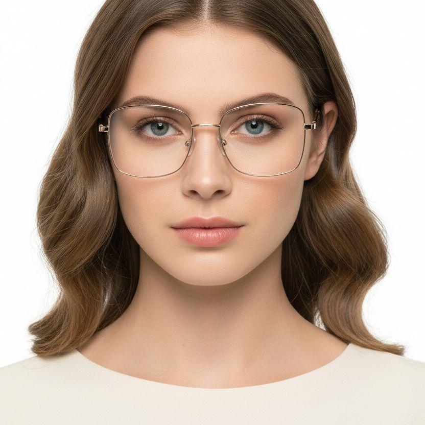 bs2425-0422_cream_rectangular_metal_glasses_model
