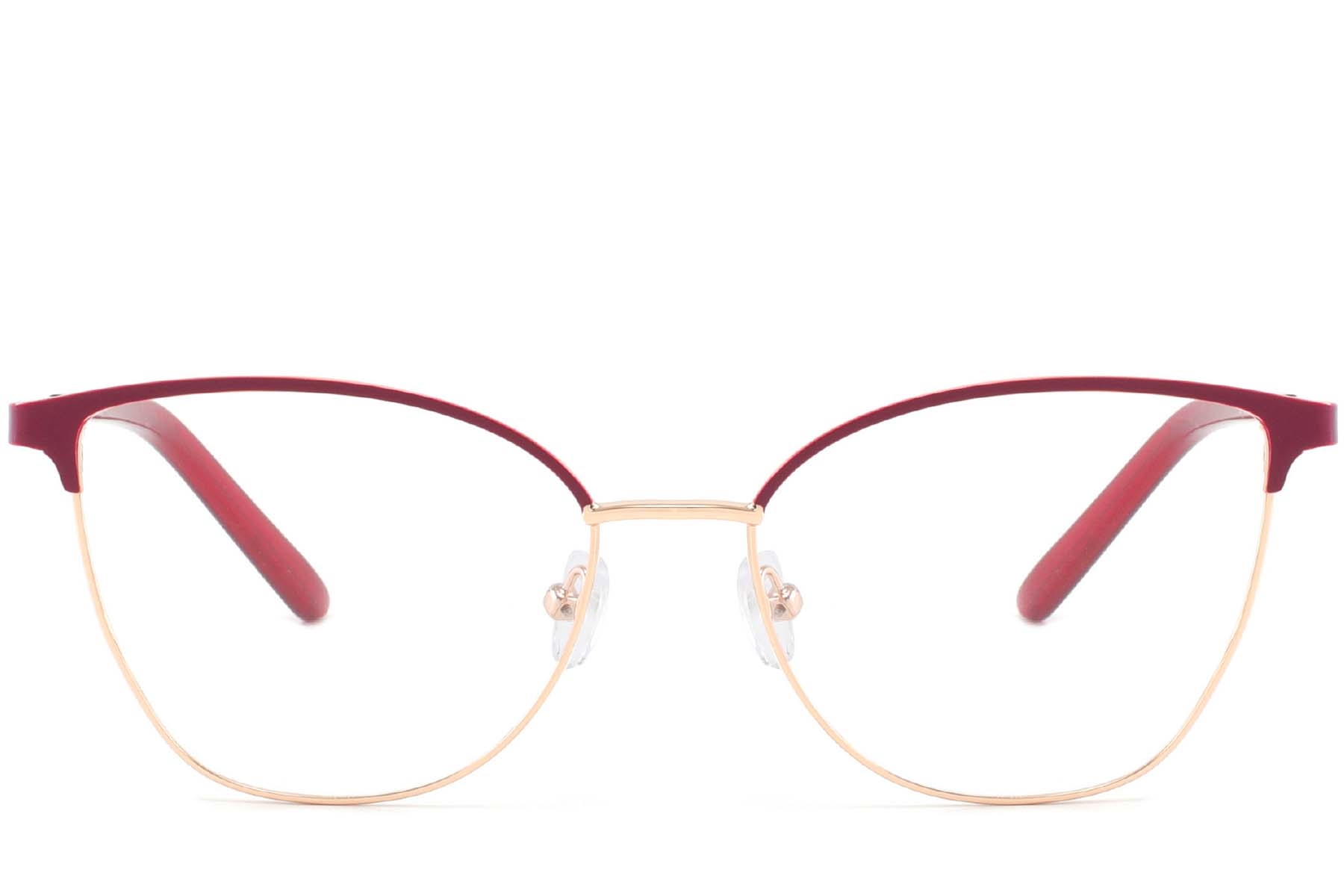 BS2425-0427_Red_Oval_Metal_Glasses_front