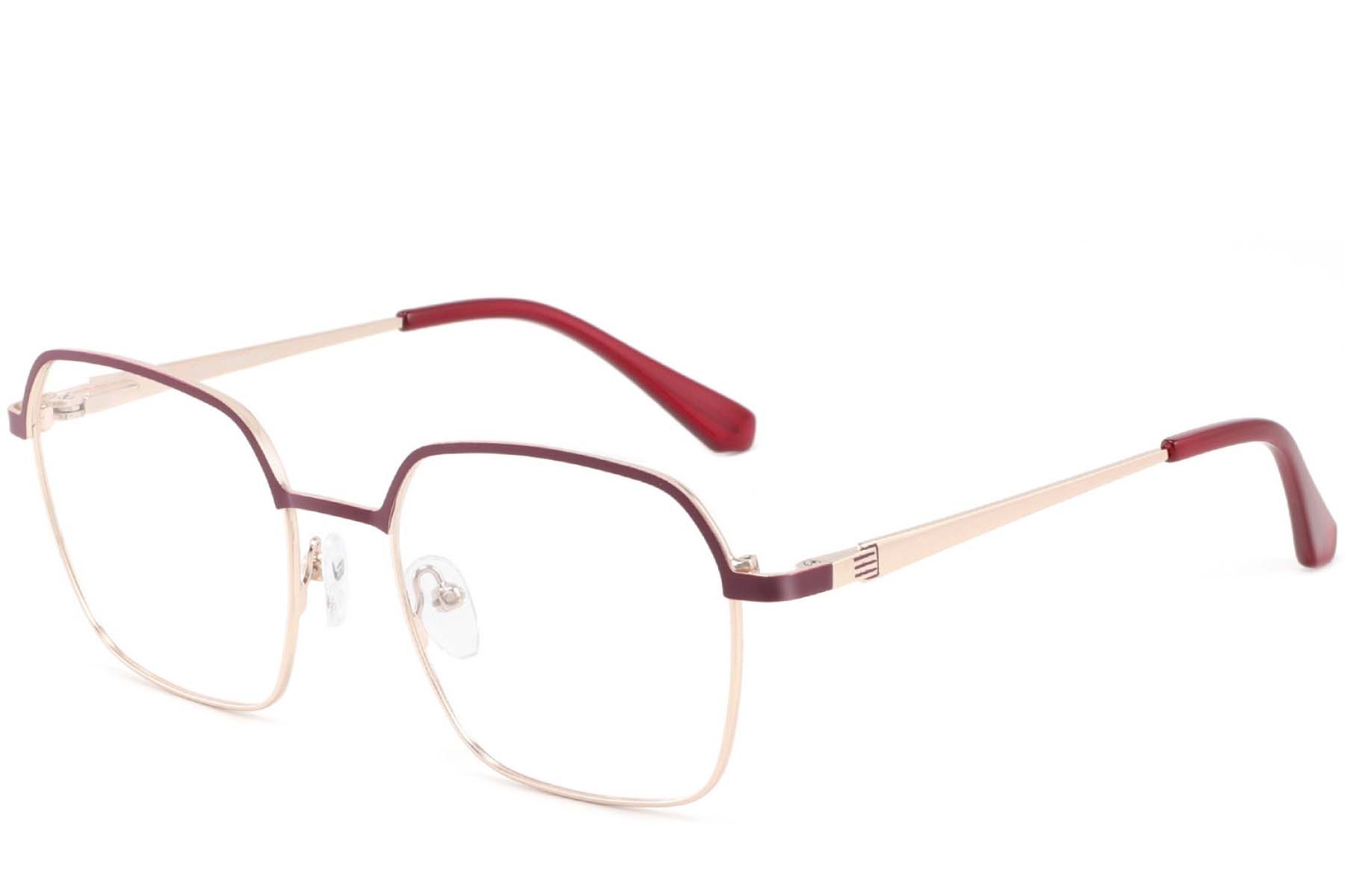 BS2425-0436_Red_Rectangular_Metal_Glasses_corner