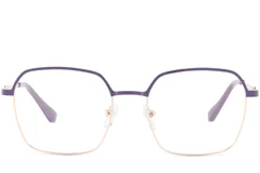 BS2425-0439_Purple_Rectangular_Metal_Glasses_front