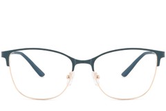 BS2425-0445_Green_Oval_Metal_Glasses_front