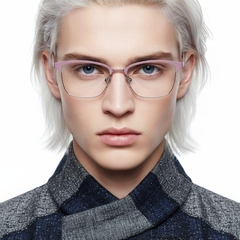 BS2425-0451_Pink_Semi-rimless_Metal_Glasses_model