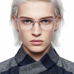 BS2425-0451_Pink_Semi-rimless_Metal_Glasses_model