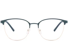 BS2425-0455_Green_Oval_Metal_Glasses_front