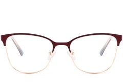 BS2425-0471_Red_Rectangular_Metal_Glasses_front