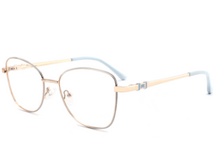 Butterfly Blue Metal Glasses #BS2425-0503