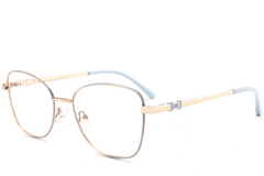 Butterfly Blue Metal Glasses #BS2425-0503