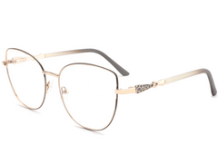 Butterfly Gray Metal Glasses #BS2425-0513