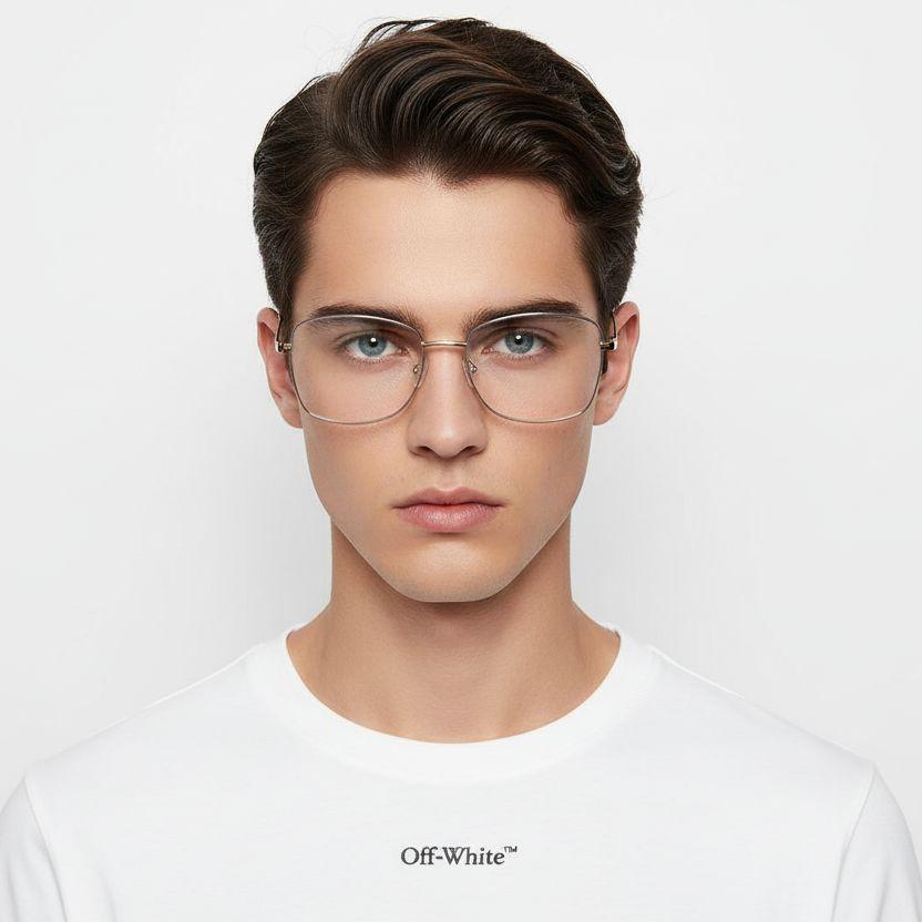 bs2425-0520_golden_rectangular_metal_glasses_model