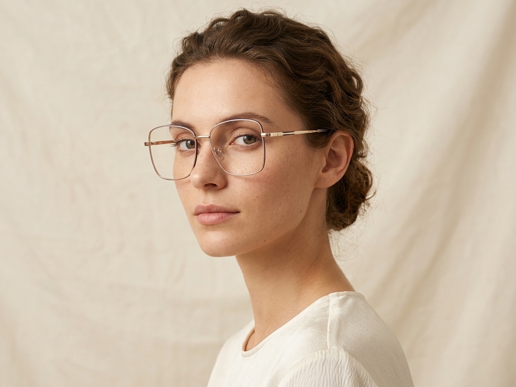 BS2425-0521_Purple_Rectangular_Metal_Glasses_corner-tryon_female
