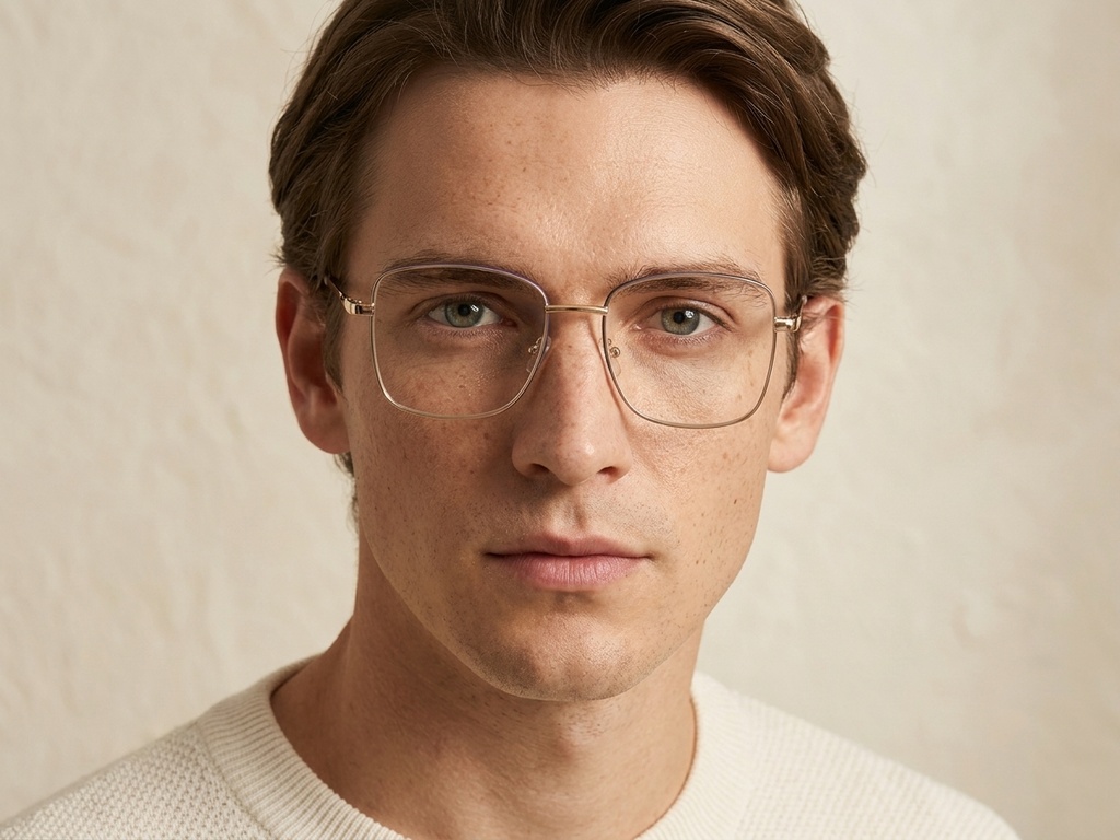 BS2425-0521_Purple_Rectangular_Metal_Glasses_corner-tryon_male