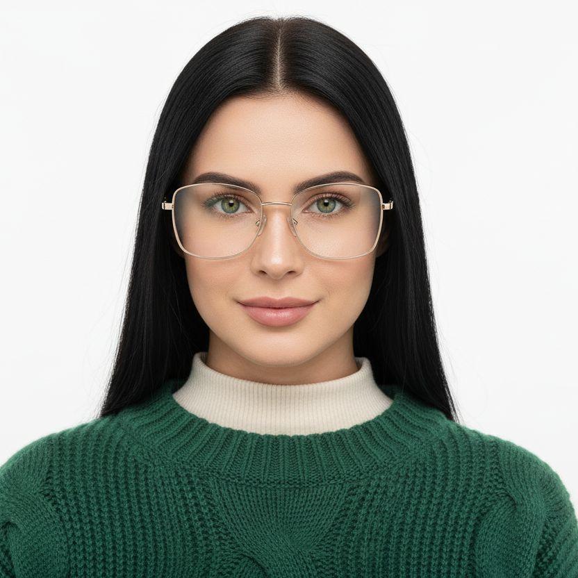 bs2425-0522_green_rectangular_metal_glasses_model