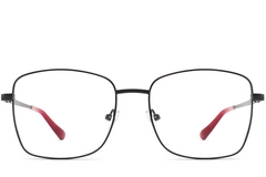 BS2425-0523_Black_Rectangular_Metal_Glasses_front
