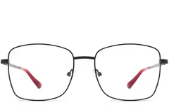 BS2425-0523_Black_Rectangular_Metal_Glasses_front