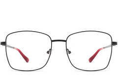 BS2425-0523_Black_Rectangular_Metal_Glasses_front