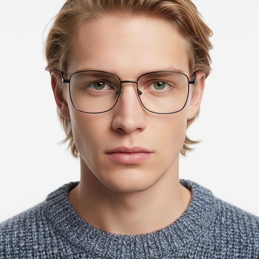 bs2425-0523_black_rectangular_metal_glasses_model