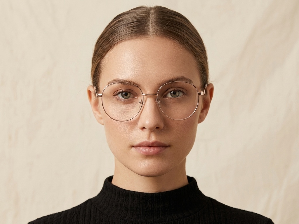 BS2425-0525_Grey_Oval_Metal_Glasses_corner-tryon_female