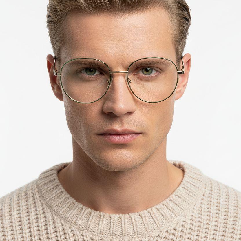 bs2425-0528_green_oval_metal_glasses_model
