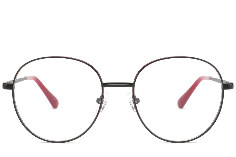 BS2425-0529_Black_Oval_Metal_Glasses_corner-front