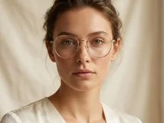 BS2425-0533_Brown_Oval_Metal_Glasses_corner-tryon_female