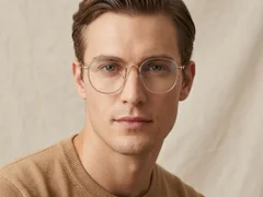 BS2425-0533_Brown_Oval_Metal_Glasses_corner-tryon_male