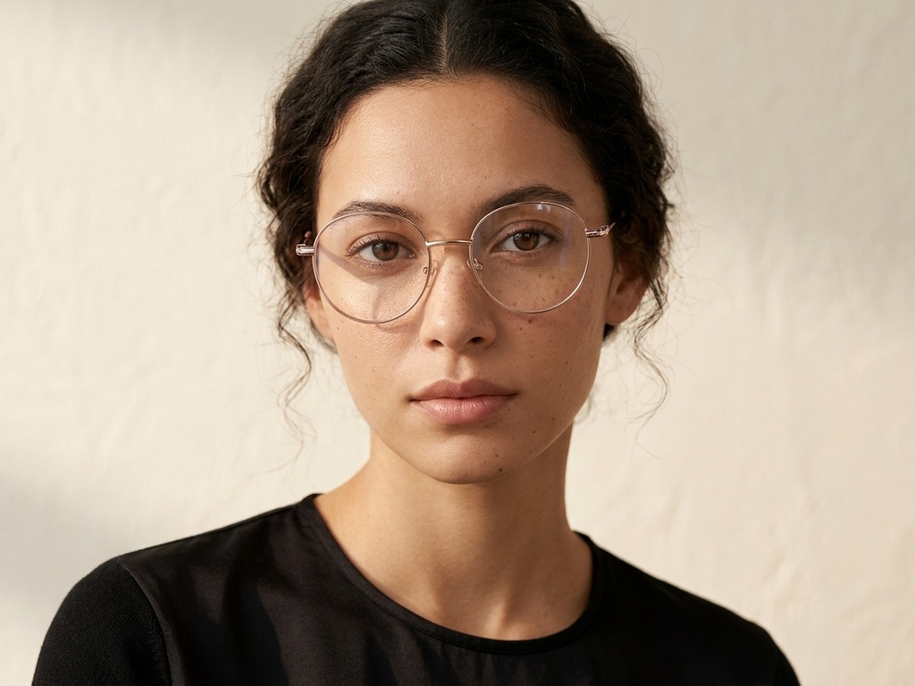 BS2425-0536_Pink_Oval_Metal_Glasses_corner-tryon_female