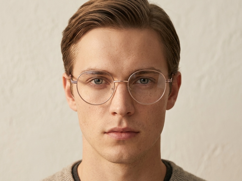 BS2425-0536_Pink_Oval_Metal_Glasses_corner-tryon_male