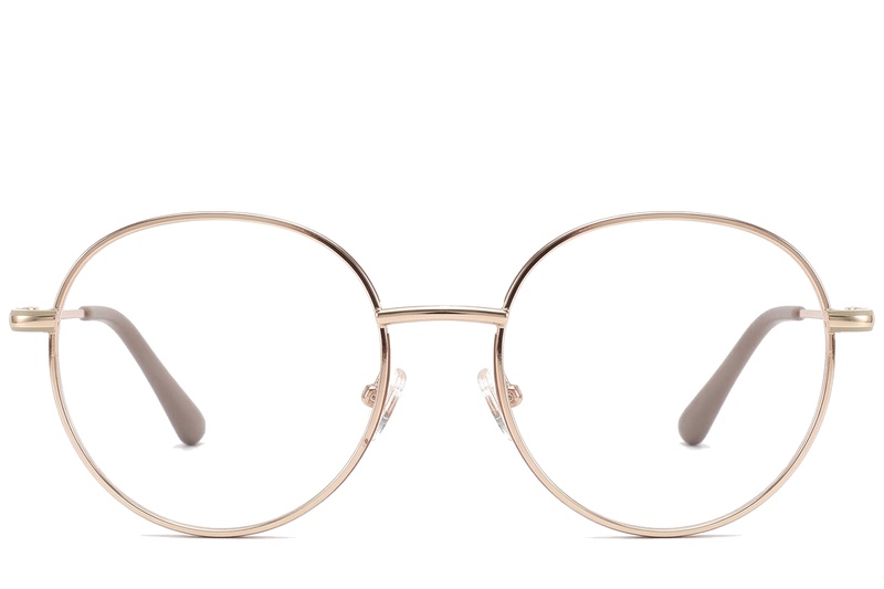 BS2425-0539_Brown_Oval_Metal_Glasses_corner-front