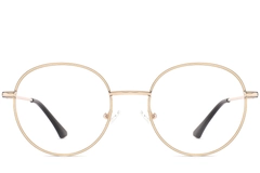 BS2425-0540_Golden_Oval_Metal_Glasses_front