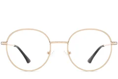 BS2425-0540_Golden_Oval_Metal_Glasses_front