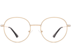 BS2425-0540_Golden_Oval_Metal_Glasses_front