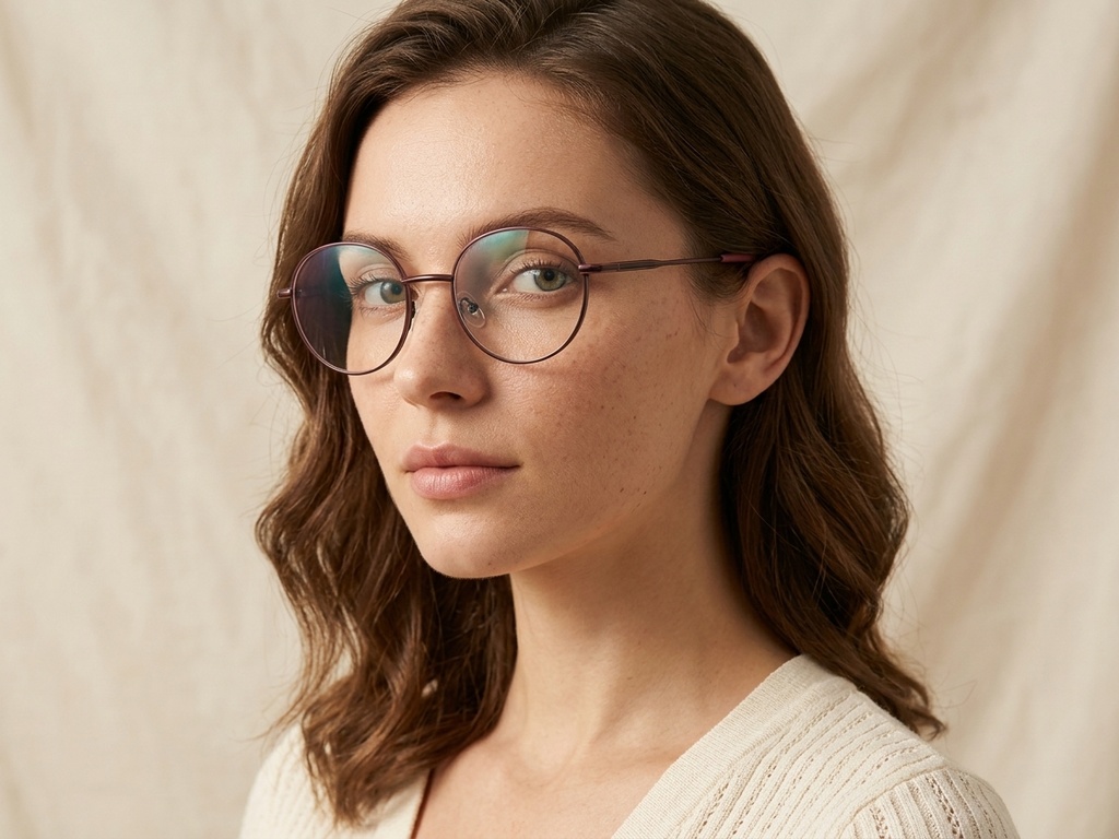 BS2425-0541_Red_Oval_Metal_Glasses_corner-tryon_female