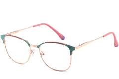 Butterfly Green Metal Glasses #BS2425-0542
