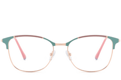 BS2425-0542_Green_Butterfly_Metal_Glasses_front