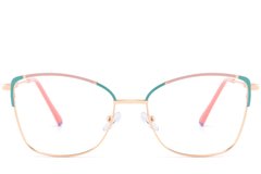 BS2425-0547_Green_Butterfly_Metal_Glasses_front