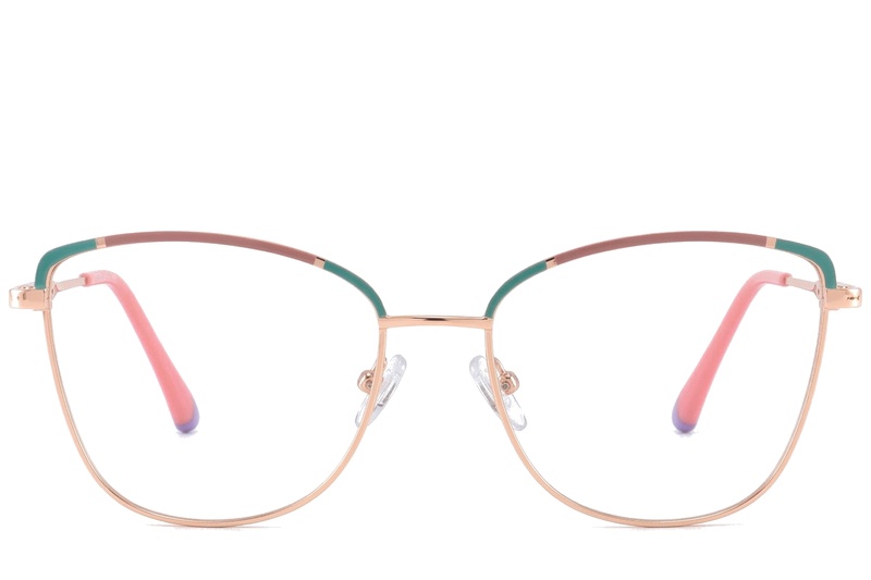BS2425-0552_Green_Butterfly_Metal_Glasses_corner-front