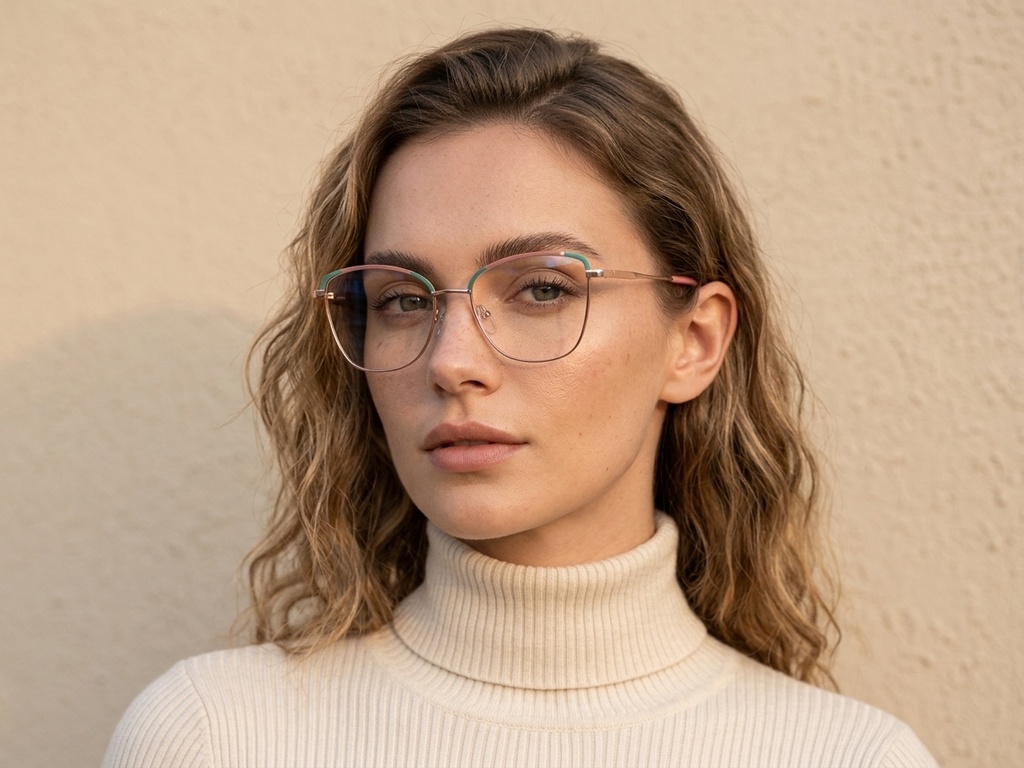 BS2425-0552_Green_Butterfly_Metal_Glasses_corner-tryon_female