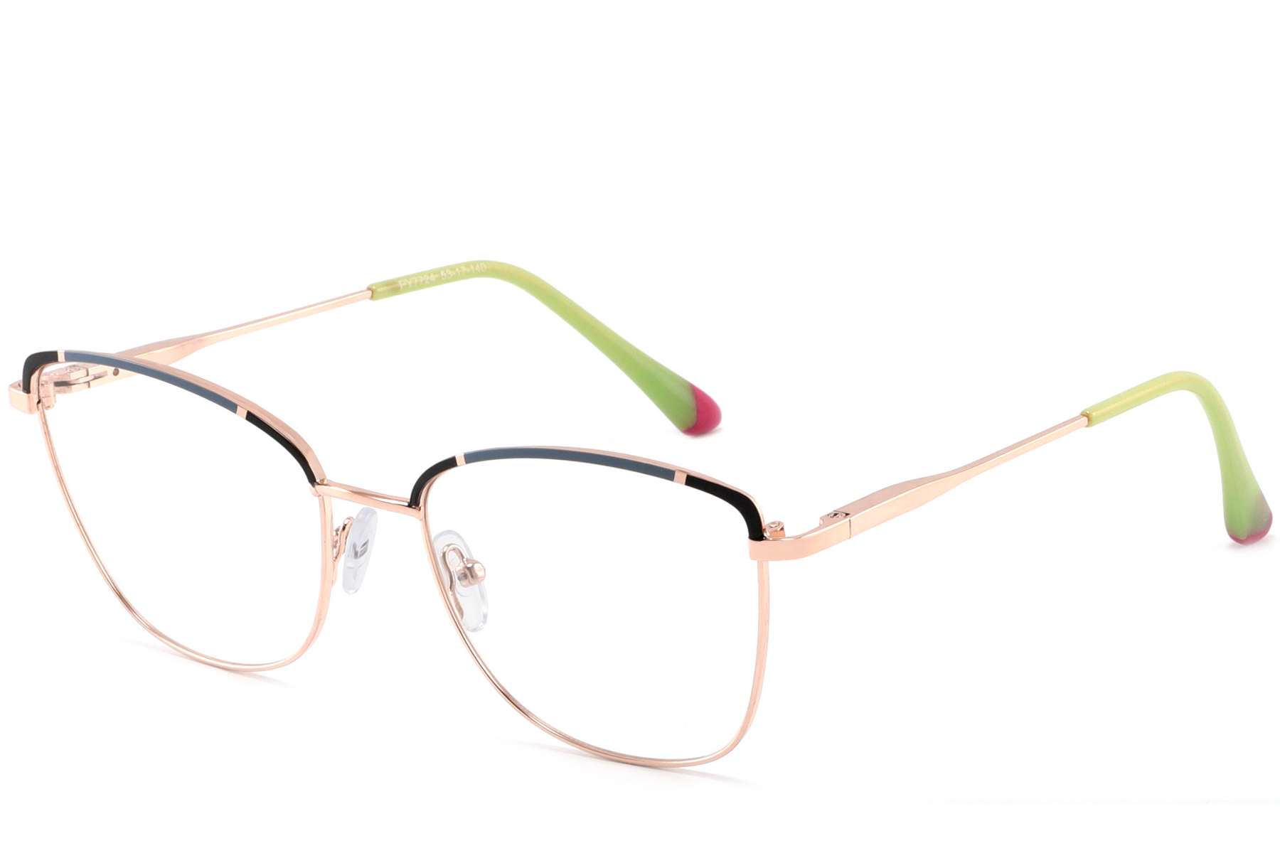 Gafas de metal negro con forma de mariposa #BS2425-0554