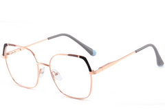 Gafas de metal marrón con forma de mariposa #BS2425-0566