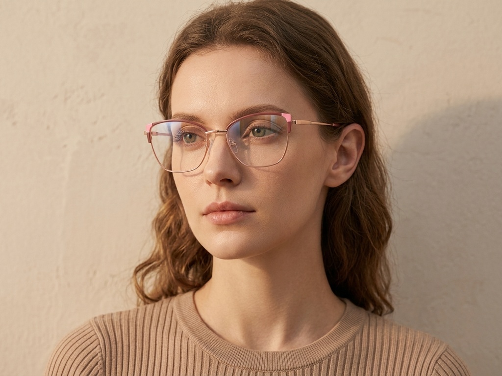 BS2425-0570_Pink_Butterfly_Metal_Glasses-tryon_female