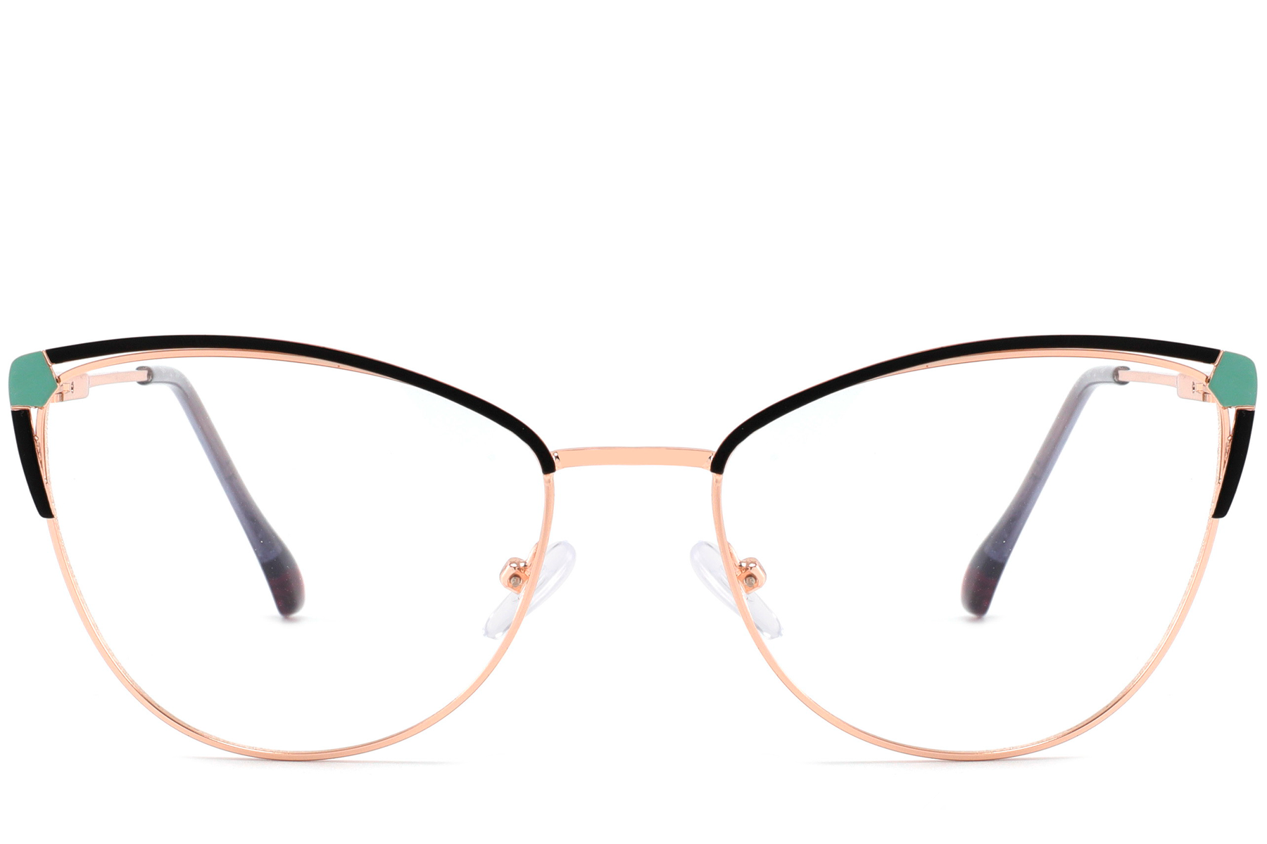 BS2425-0573_Black_Butterfly_Metal_Glasses_front