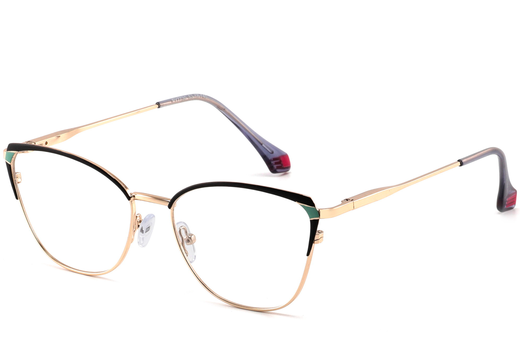 Butterfly-Brille aus schwarzem Metall #BS2425-0588