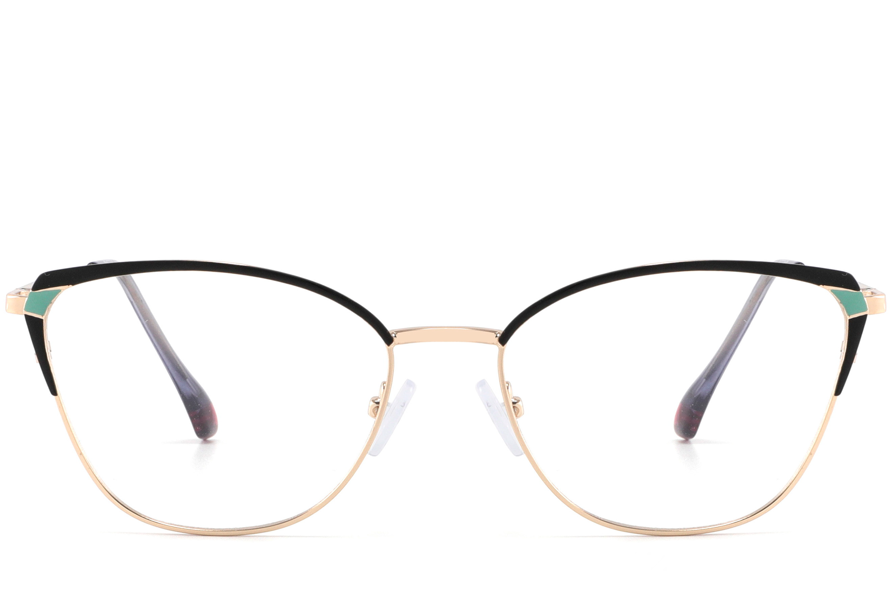 BS2425-0588_Black_Butterfly_Metal_Glasses_front