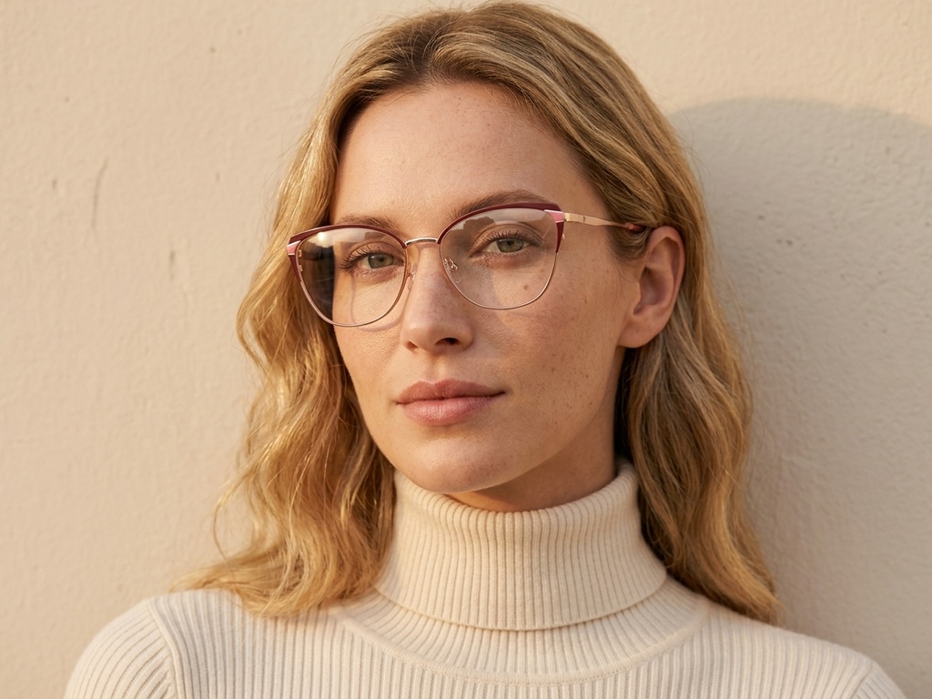BS2425-0590_Pink_Butterfly_Metal_Glasses_corner-tryon_female