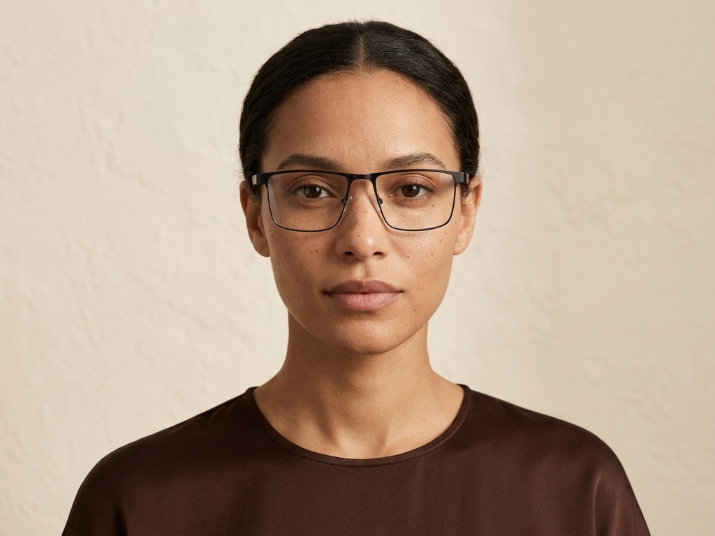 BS2425-0593_Black_Rectangular_Metal_Glasses_corner-tryon_female