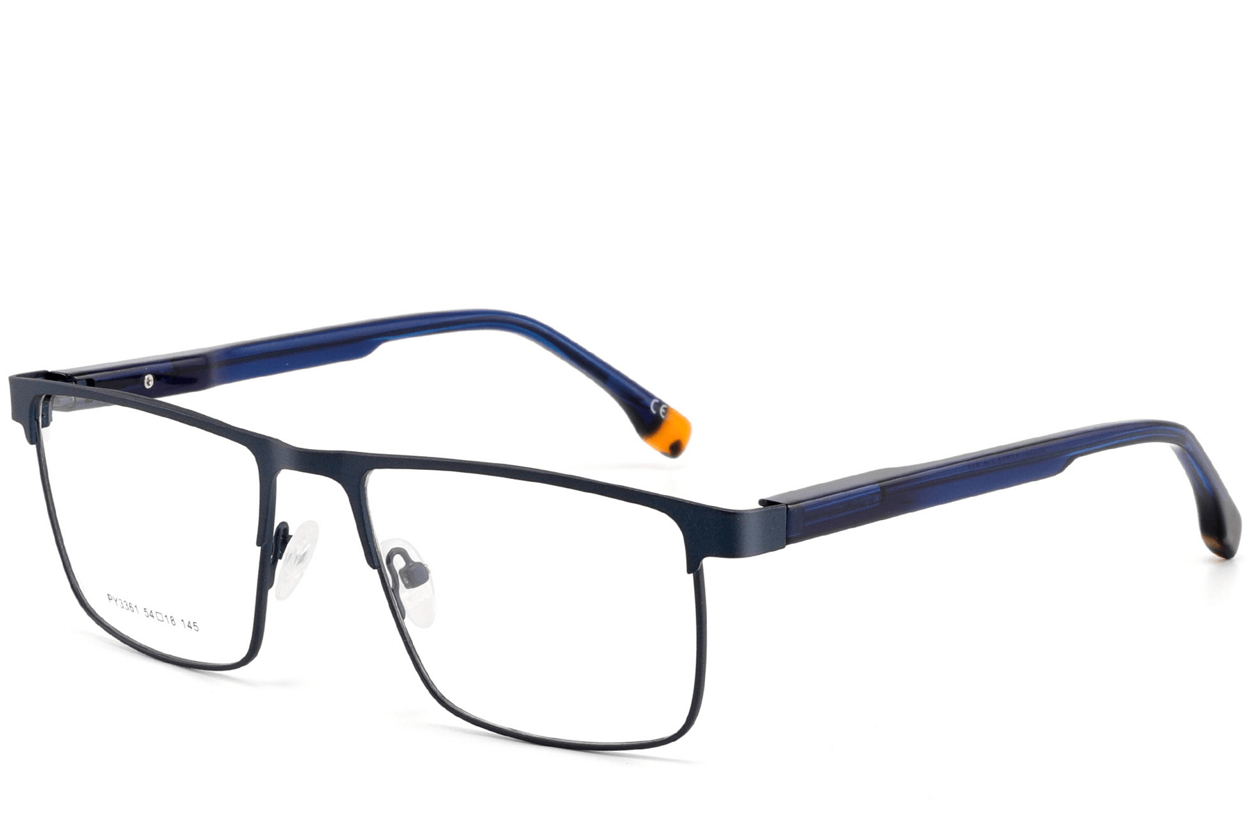BS2425-0595_Black_Rectangular_Metal_Glasses_corner
